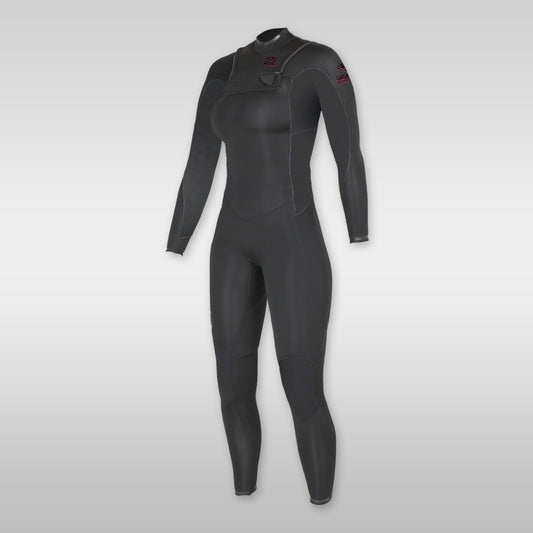 soöruz divine black 3/2mm frontzip neoprenanzug damen