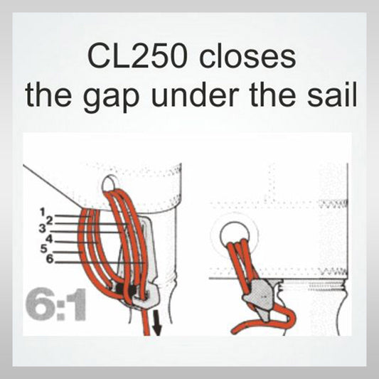 Boating windsurfing Clamcleat CL250 Umlenkrolle