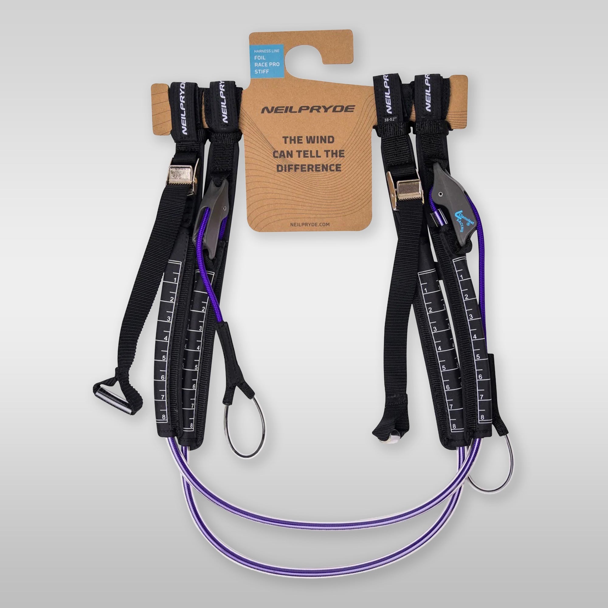 NeilPryde Foil Race Pro Stiff Trapeztampen Lila harness lines