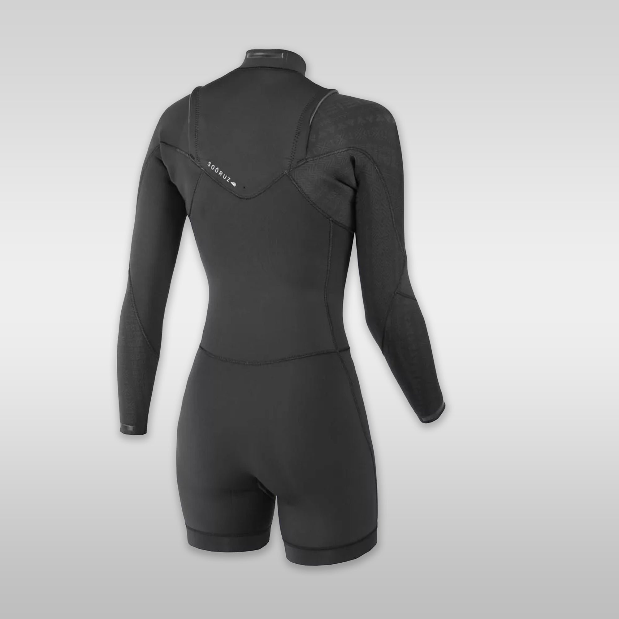 Surfshop windsurfshop Soöruz Neopren Wetsuit Women DIVINE Shorty LS Front-Zip Black