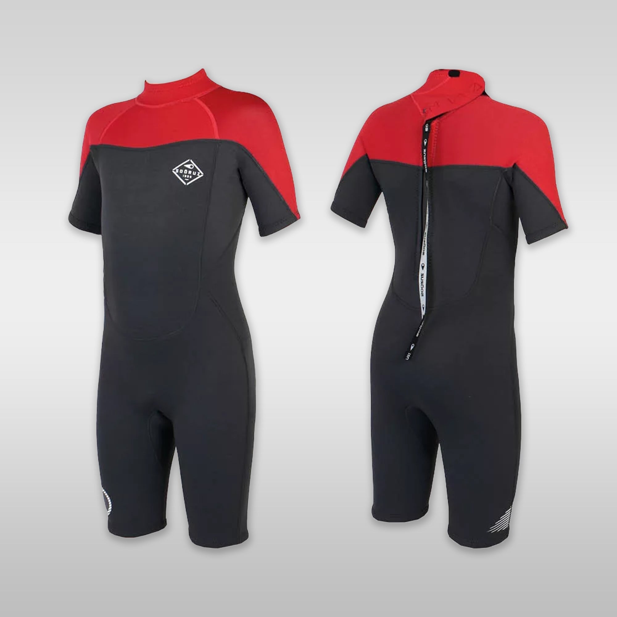 Soöruz Neoprenanzug Wetsuit Shorty FLY Shorty Back-Zip Black 2/2