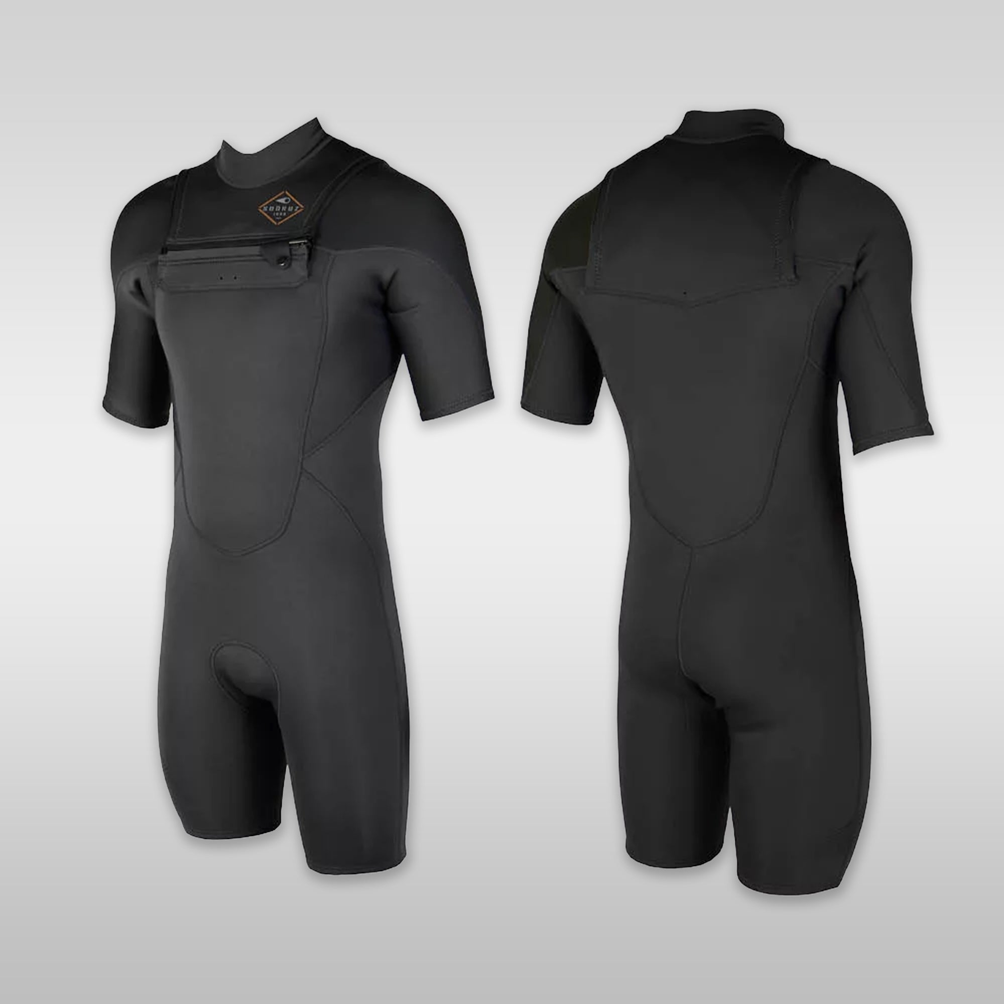 Soöruz Neoprenanzug Wetsuit Shorty FLY Shorty Front-Zip Black 2/2