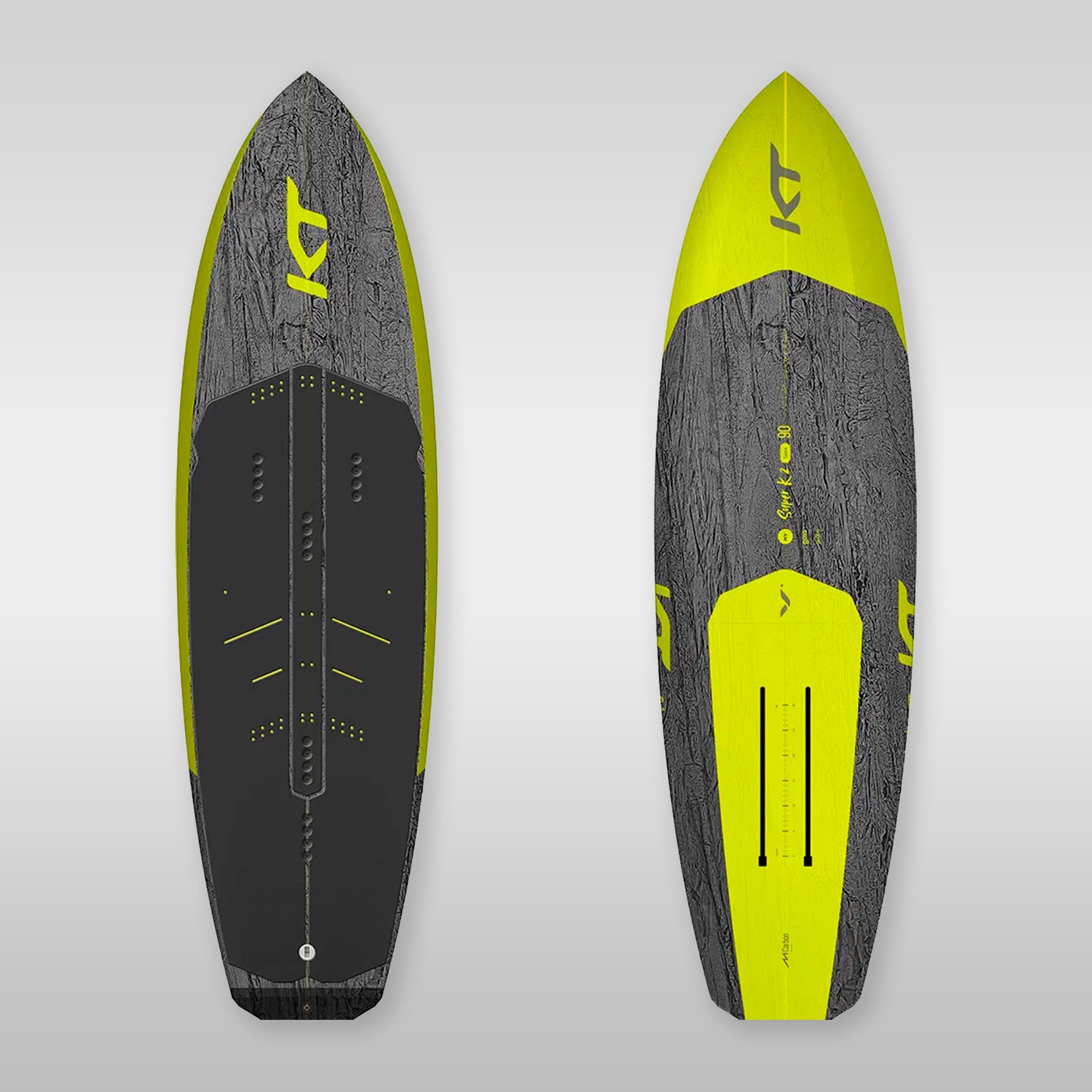 KT Foiling Super K 2 Carbon Mid Length KT Foiling 30L Gelb 